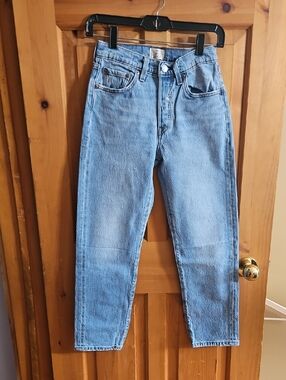 Levi's Light Blue 501 Crop Jeans